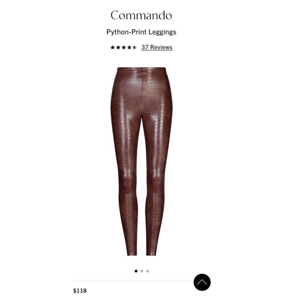 Commando control top leggings python print. NWT